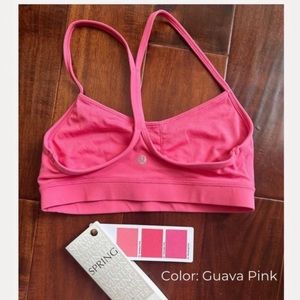 Size 6 guava pink Lululemon bra. GUC